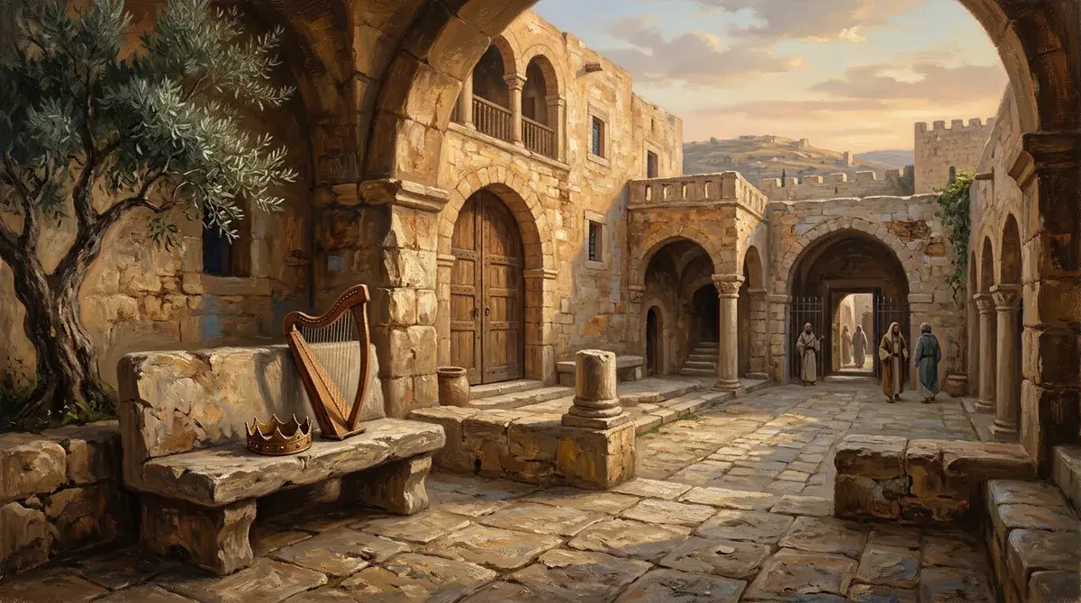 Thành cổ trên đồi lúc hoàng hôn — Jerusalem và vương quốc